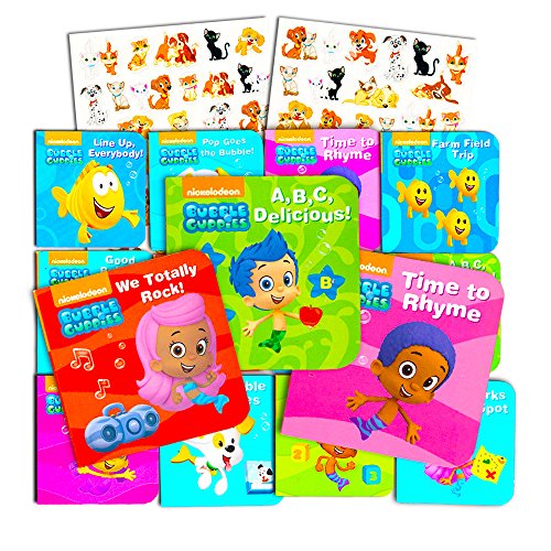 Nick Jr Bubble Guppies Board Books Set For Toddlers Babies